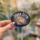 Disco Diva Retro Vinyl Die Cut Sticker