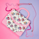 Disney Princess Floral Tattoo Pattern Crossbody Bag by Loungefly