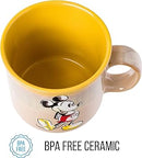 Disney Classic Vintage Mickey Mouse Sketch Ceramic Camper Mug
