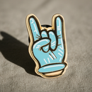 Doctors Rock Gloved Hand Enamel Pin
