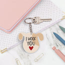 Dog-Themed Acrylic Keychains | 5 Style Options | Rescue Favorite Breed, I Woof You & Puppy Lover