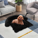 Plush Calming Dog Couch Bed with Anti-Slip Bottom-S
