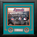 Miami Dolphins Teal Custom NFL Football 8x10 Picture Frame Kit