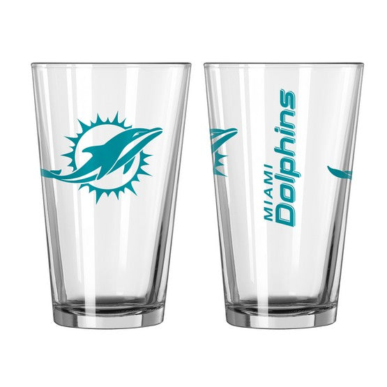 Miami Dolphins Game Day Pint Glass