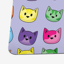 Rainbow Cat Faces Playmat