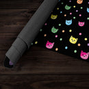 Rainbow Cat Heads Playmat