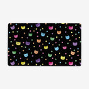 Rainbow Cat Heads Playmat