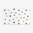 Rainbow Cat Heads Playmat