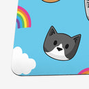 Sunshine Rainbow Cat Heads Playmat