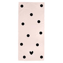Dots and Heart Oversized Quick Dry Beach Towel | Ultra Absorbent | 35" x 78"