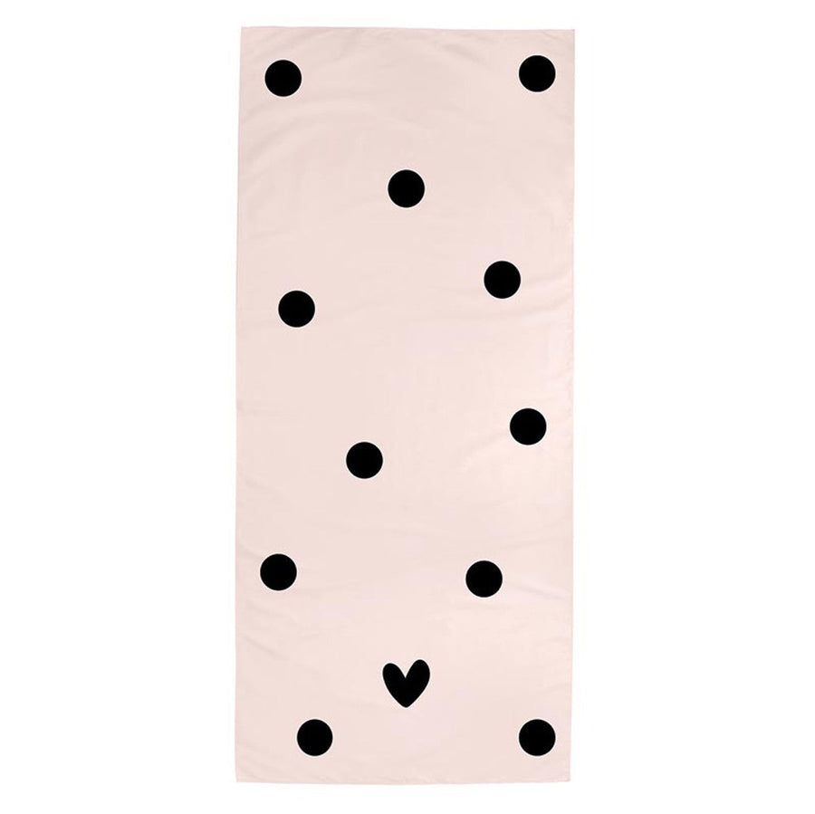 Dots and Heart Oversized Quick Dry Beach Towel | Ultra Absorbent | 35
