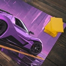 Purple Sports Car Playmat