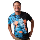 Dragon Ball Z Goku Kanji Adult Blue-Green Short Sleeve T-Shirt