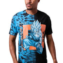 Dragon Ball Z Goku Kanji Adult Blue-Green Short Sleeve T-Shirt