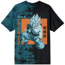 Dragon Ball Z Goku Kanji Adult Blue-Green Short Sleeve T-Shirt