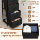 4-Drawer Fabric Dresser with Metal Frame