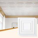 Drop Ceiling Tiles 24" x 24" PVC Ceiling Panels with 3D Decorative Patterns 24-Pack