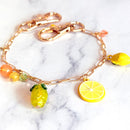 Lemons Deluxe Tumbler Charm Necklace