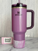 Laura’s Pretty Purple REMIX MACRAME Tumbler Boot