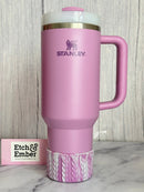 Laura’s Pretty Purple REMIX MACRAME Tumbler Boot