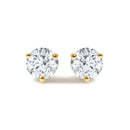 14K White Gold 1.00 Cttw Lab Grown Diamond Martini Set Round Solitaire Stud Earrings