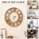 16-20 Inch Silent Wall Clock with Roman Numerals