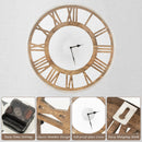 16-20 Inch Silent Wall Clock with Roman Numerals