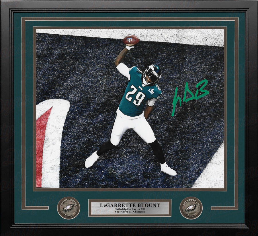 LeGarrette Blount Super Bowl LII Autographed TD Spike Philadelphia Eagles 11