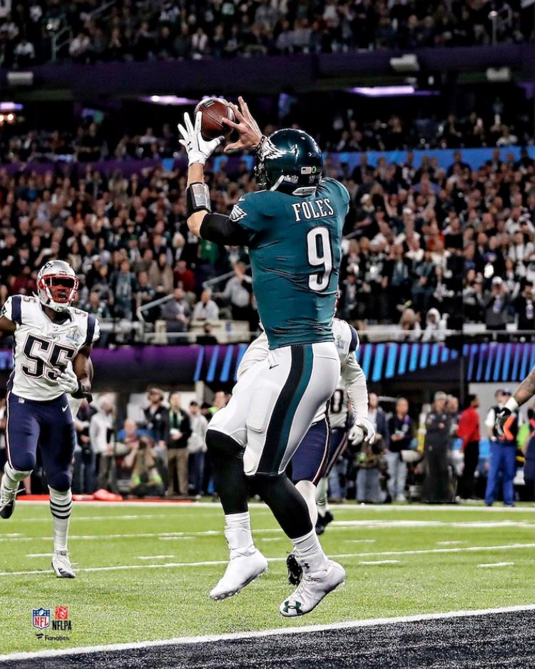 Nick Foles Philadelphia Eagles Super Bowl LII Philly Special Touchdown Catch 8