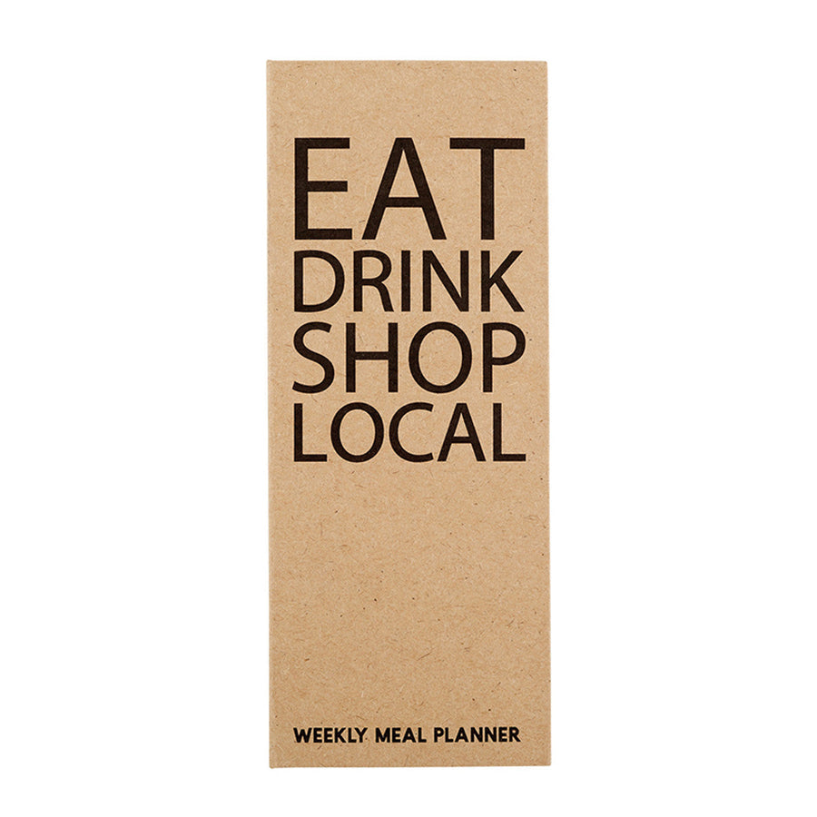 Eat Drink Shop Local Weekly Meal Planner | Shopping List Pad | 3.5