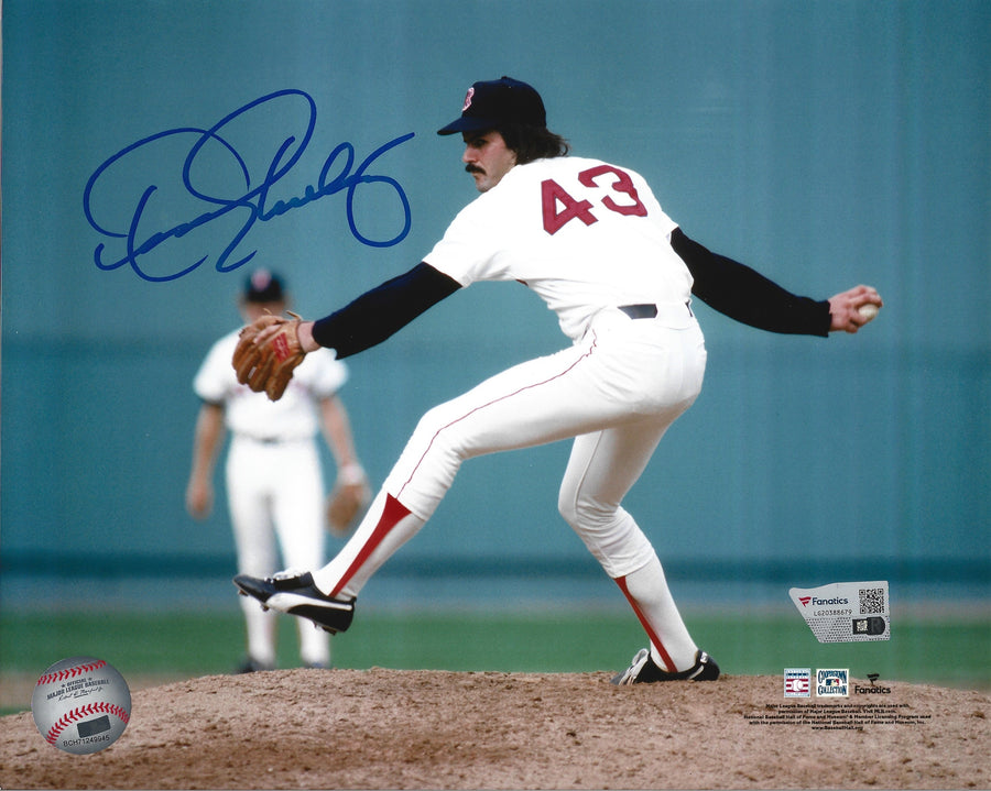 Dennis Eckersley in Action Boston Red Sox Autographed 8