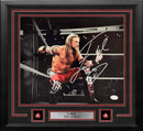 Edge Sets Up the Spear Autographed Framed WWE Wrestling Photo