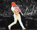 Edmundo Sosa Swing Autographed Philadelphia Phillies 8" x 10" Blackout Baseball Photo