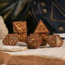 Egyptian Gold Sandstone Stone Dice Set - Dice Around the World Collection