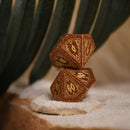 Egyptian Gold Sandstone Stone Dice Set - Dice Around the World Collection