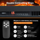 Electric Fireplace in-Wall Recessed with Remote Control and Adjustable Color and Brightness