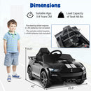 12V Licensed Ford Mustang Shelby GT500 Kids Ride on Car with Remote Control for Kids Aged 3-8