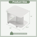 End Table Set of 2 2-Tier Sofa Side Tables with Storage Shelf