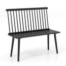 Entryway Bench for 2 with Spindle Back for Kitchen Dining Room Hallway