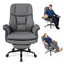 Big and Tall Office Chair with Retractable Footrest 500 lbs