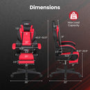 Ergonomic Video Game Chair with Headrest and Reclining Backrest