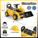 Excavator Digger Toy with Adjustable Bucket-Yellow
