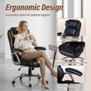 Executive Office Chair Leather Ergonomic Computer Desk Chair with Padded Seat and Armrests