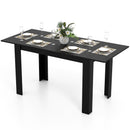 Extendable Dining Table for 4-8 People 47"-62" Large Rectangular Kitchen Table