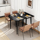Extendable Dining Table Set with 2 Half-Round and 1 Rectangular Tables
