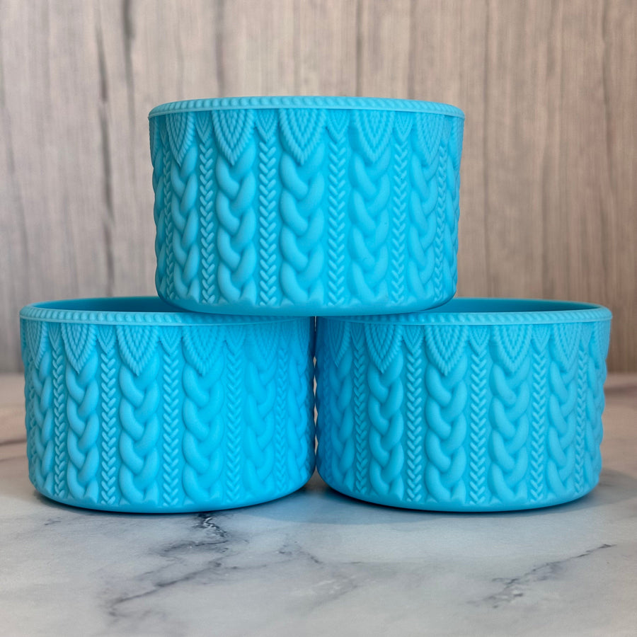 CERULEAN BLUE MACRAME Tumbler Boot