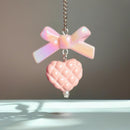 Bow and Heart Charm - Tumbler Handle Charm