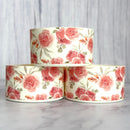 Peony Floral Cream Tumbler Boot