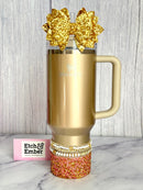 Glinda Pink Druzy Tumbler Boot -fits 40oz New!