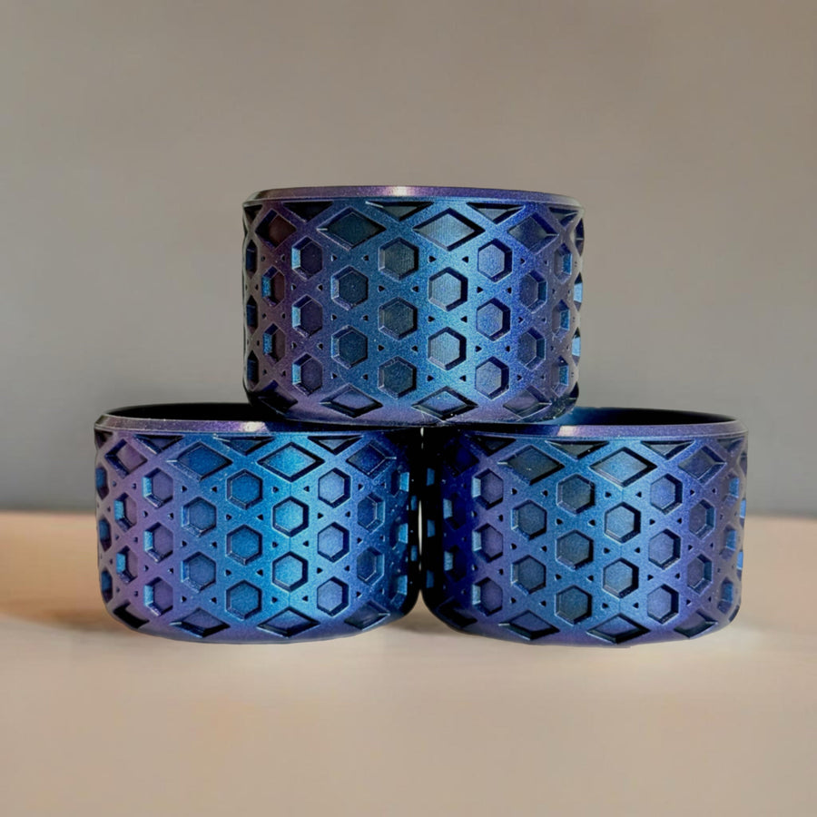 Blue Metallic WAFFLE Tumbler Boot